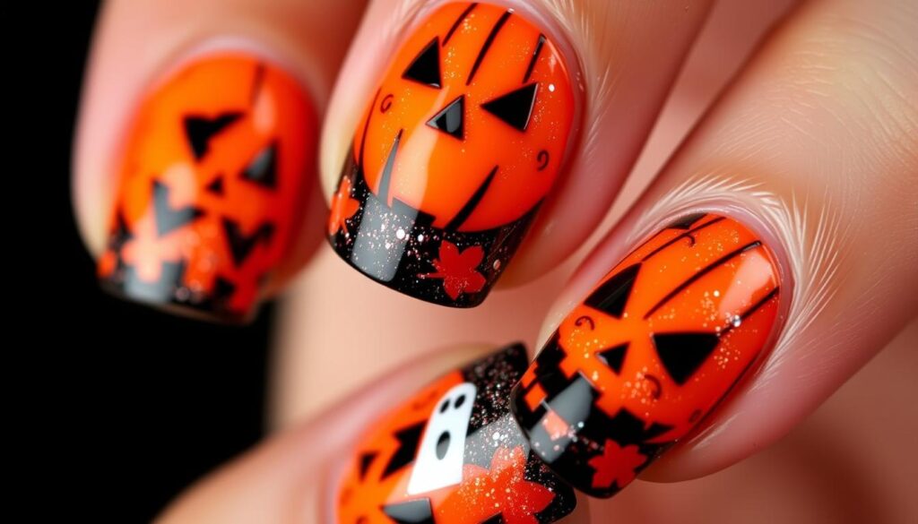 Jack-o'-Lantern Nails